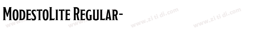 ModestoLite Regular字体转换 ModestoLite Regular字体转换